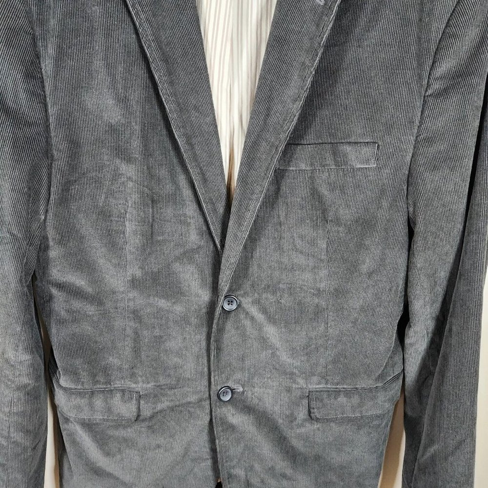 Banana Republic Blazer Mens 42R Dark Brown Corduroy Cotton Sports Coat Jacket - Picture 4 of 11
